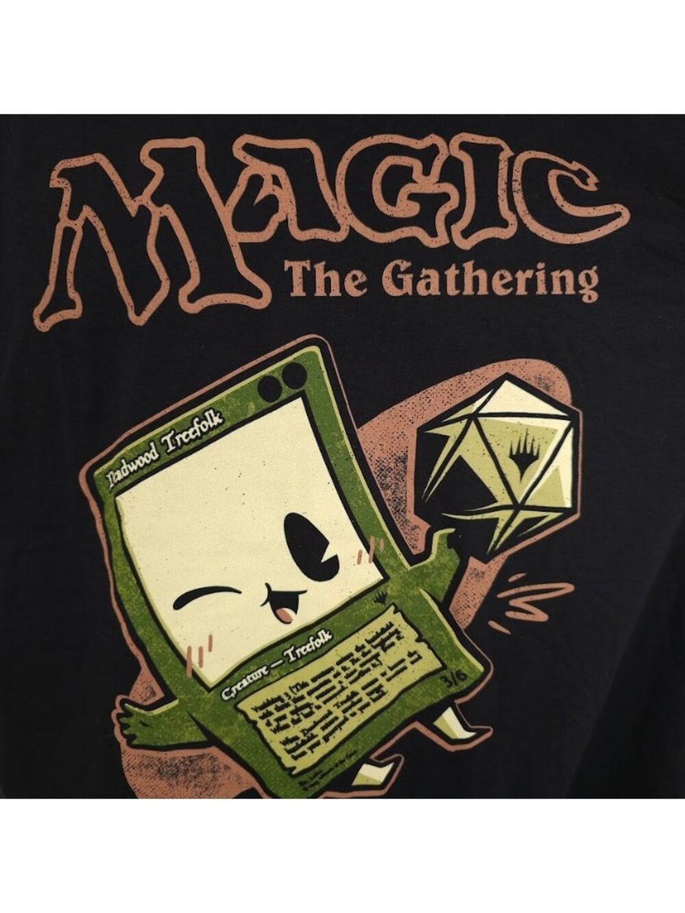 Magic The Gathering T Shirt Mens Size Large Black Deadwood Treefolk MagicCon - Picture 3 of 7